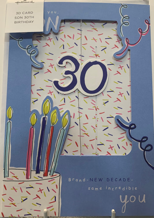 30th Son Birthday Card - Hallmark