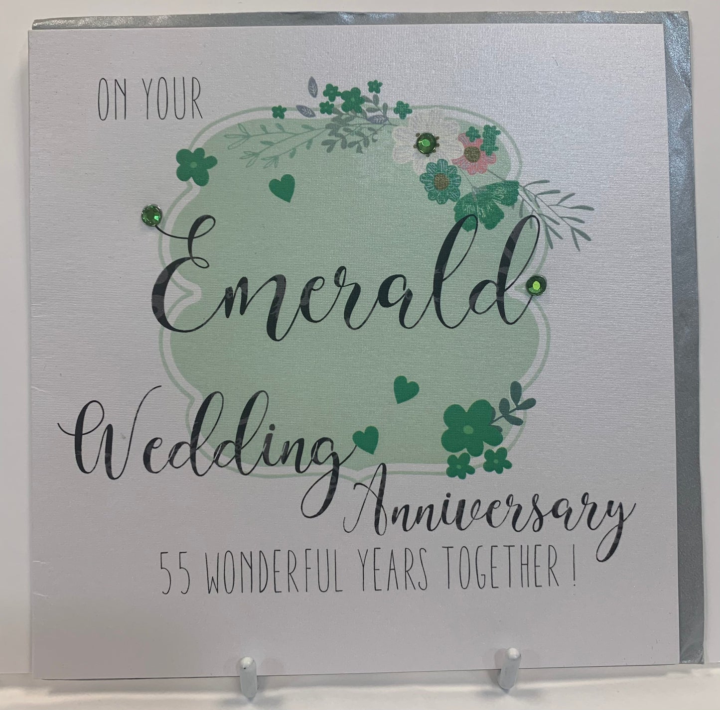 Emerald 55 Anniversary Card - Hopscotch