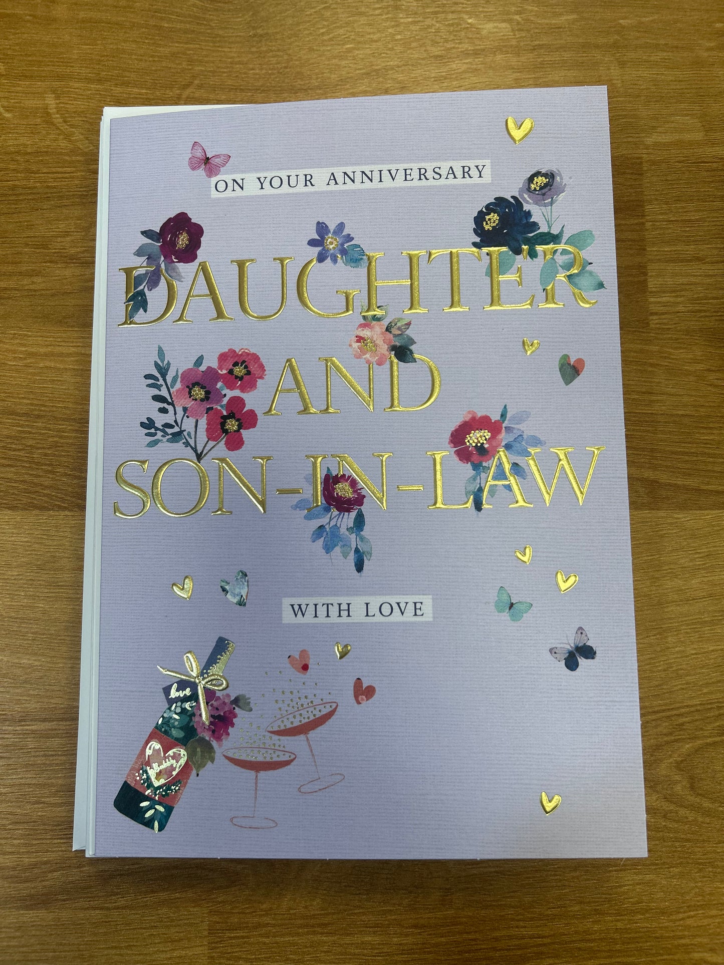Daughter & Son-In-Law Anniversary Card - Words N' Wishes