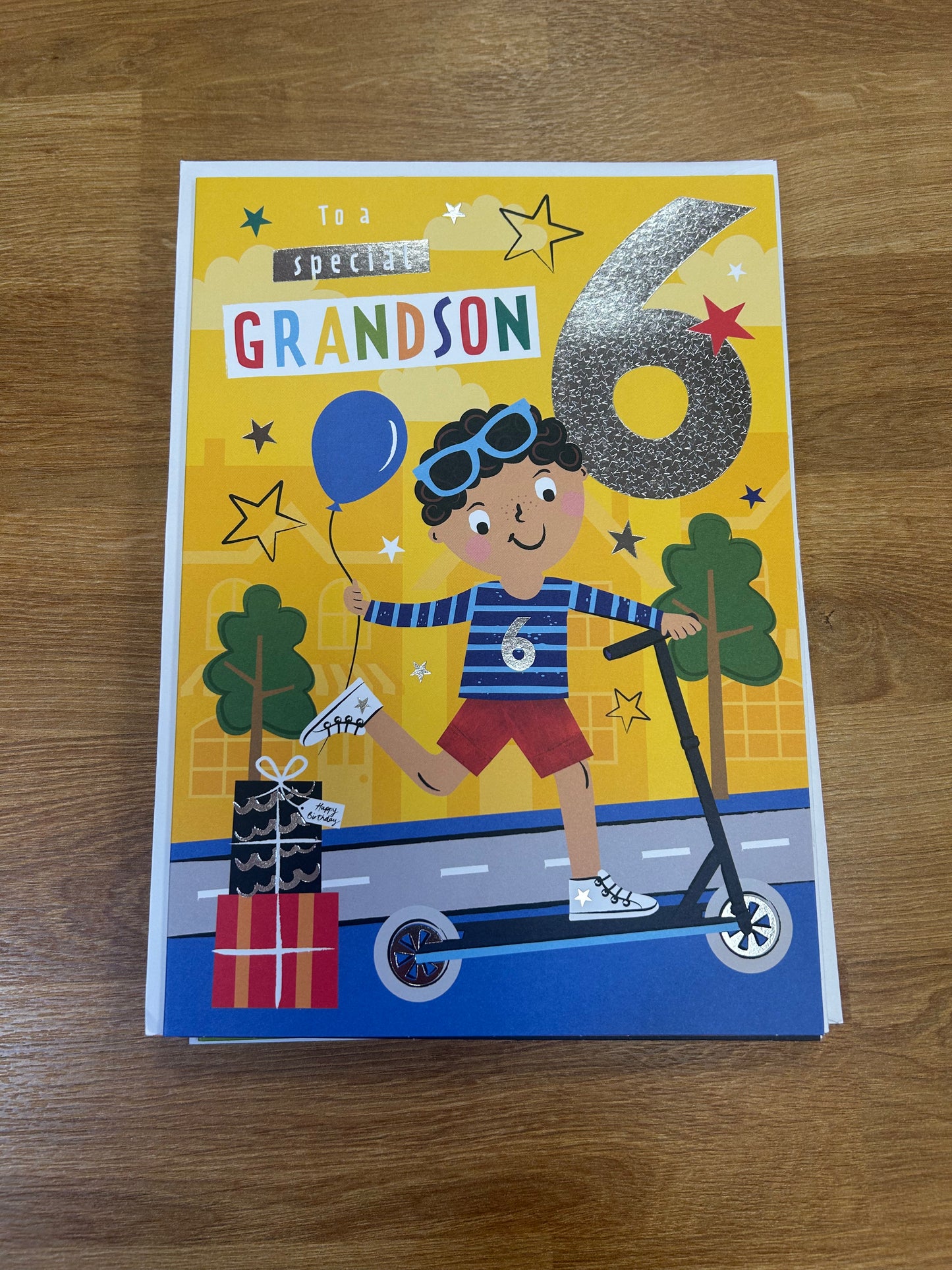 Grandson Age 6 Birthday Card - Words N' Wishes