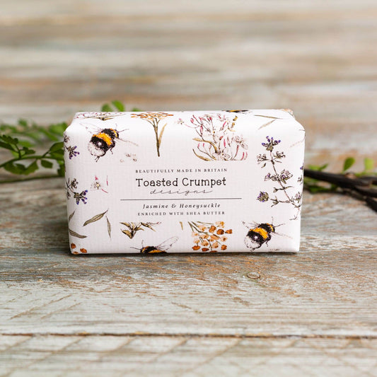 Jasmine & Honeysuckle Shea Butter Soap – 190g, Vegan & Made in Britain
