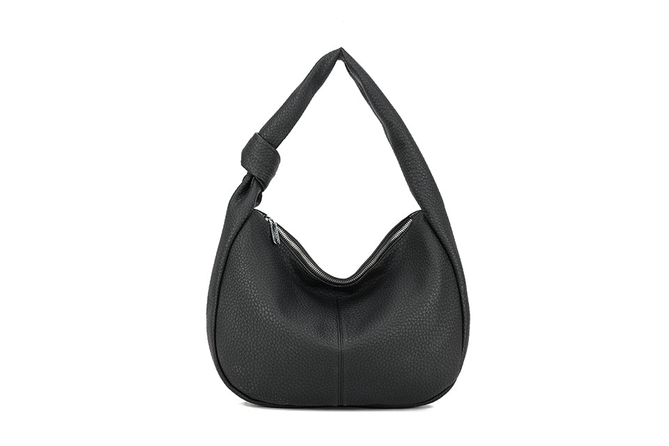 Knot Strap Shoulder Bag - Black