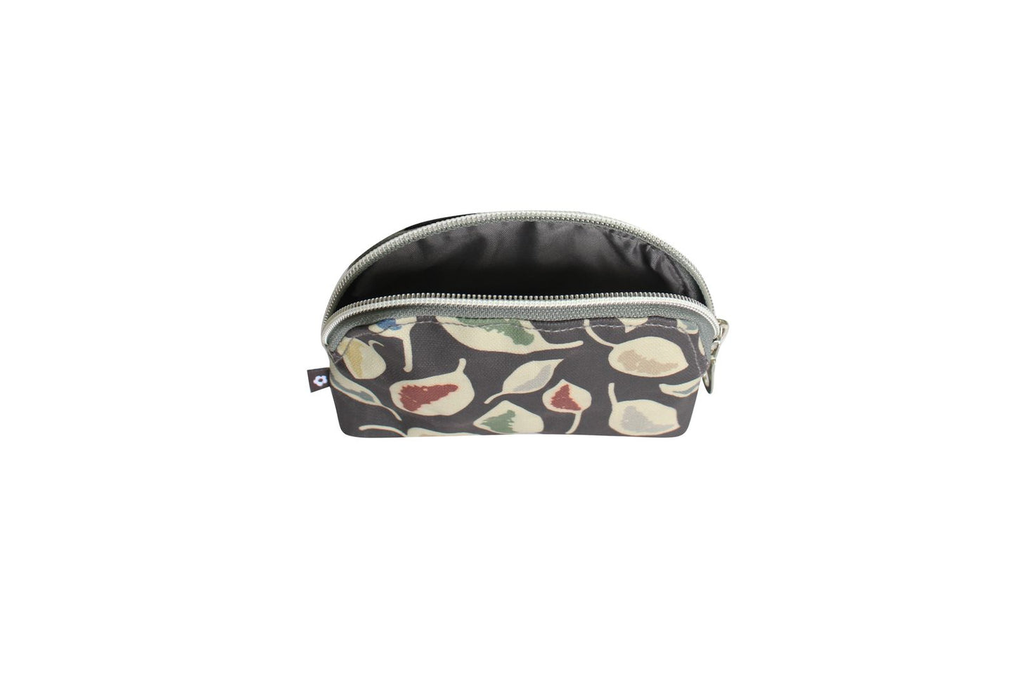 Earth Squared Oil Cloth Coin Purse - Grey Leaf