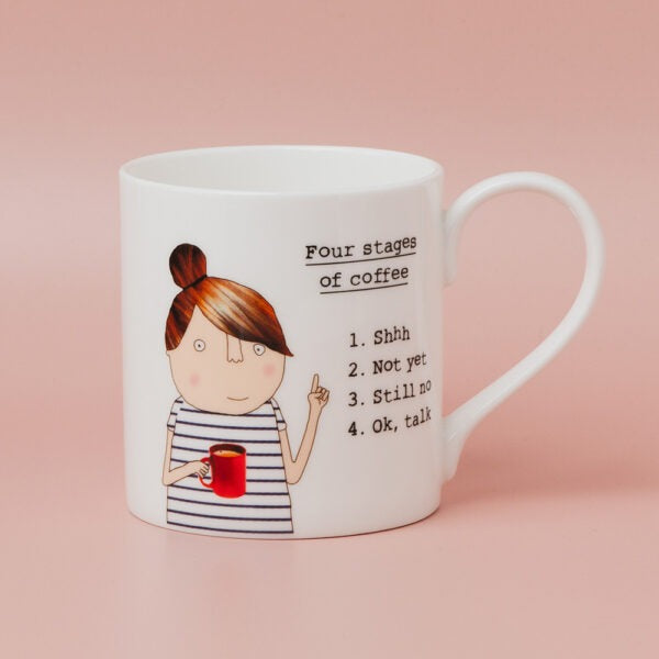 Rosie Made A Thing Bone China Mug – ' Stages Of Coffee'