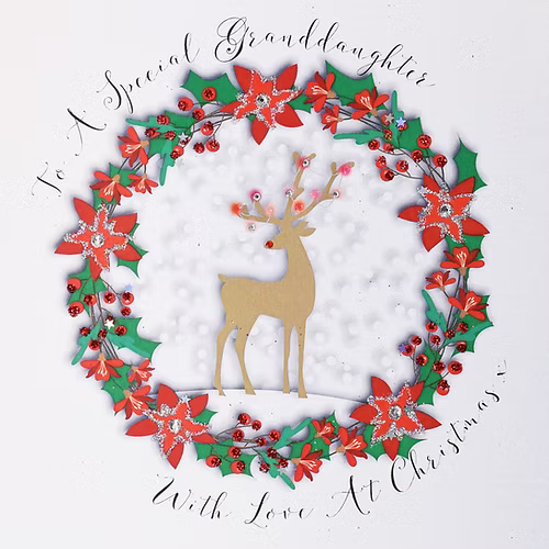 Granddaughter Christmas Card - Wendy Jones-Blackett