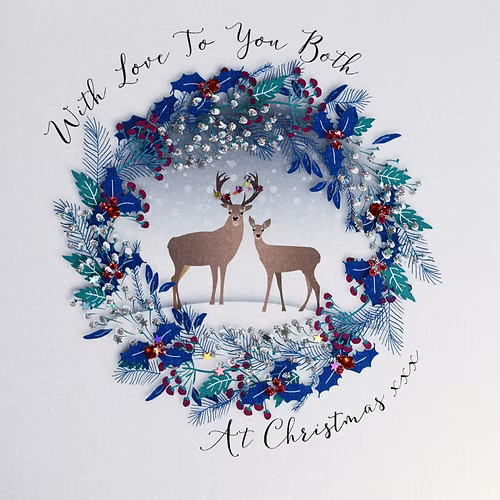 Both Of You Christmas Card - Wendy Jones-Blackett