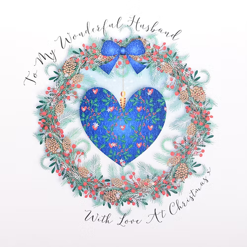 Husband Christmas Card - Wendy Jones-Blackett