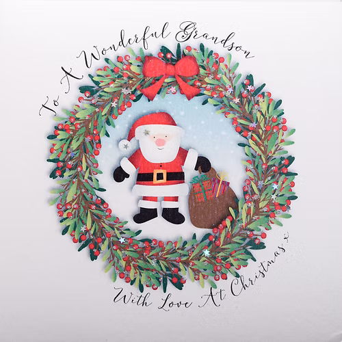 Grandson Christmas Card - Wendy Jones-Blackett