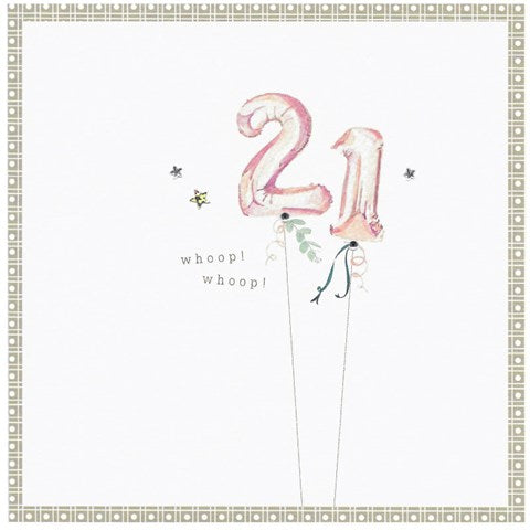 21st Birthday Card - Cinnamon Aitch