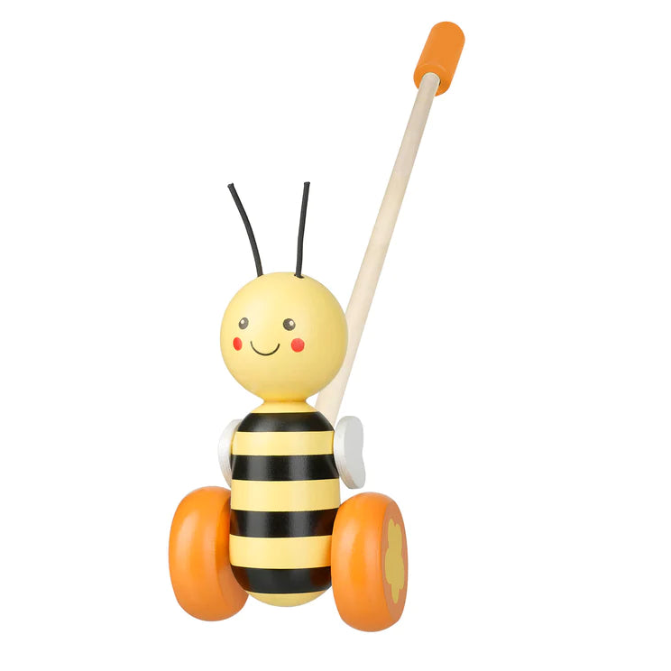 Bee Wooden Push Along Toy