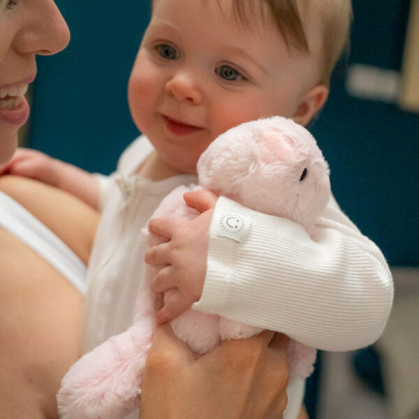 Pink Bunny Plush Toy – Soft & Cuddly Baby Comforter