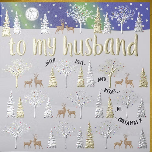 Husband Christmas Card - Wendy Jones-Blackett