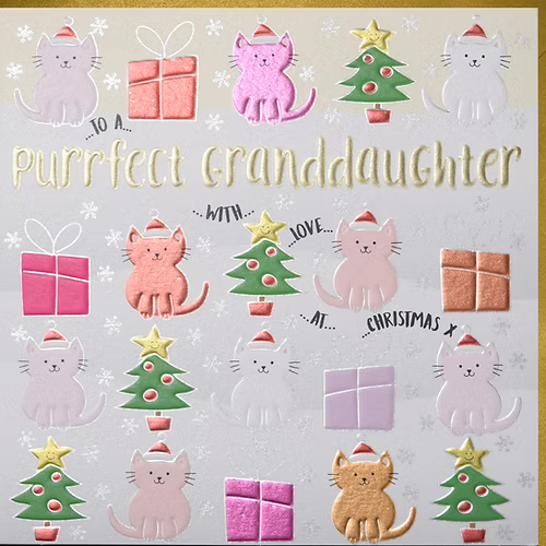 Granddaughter Christmas Card - Wendy Jones-Blackett