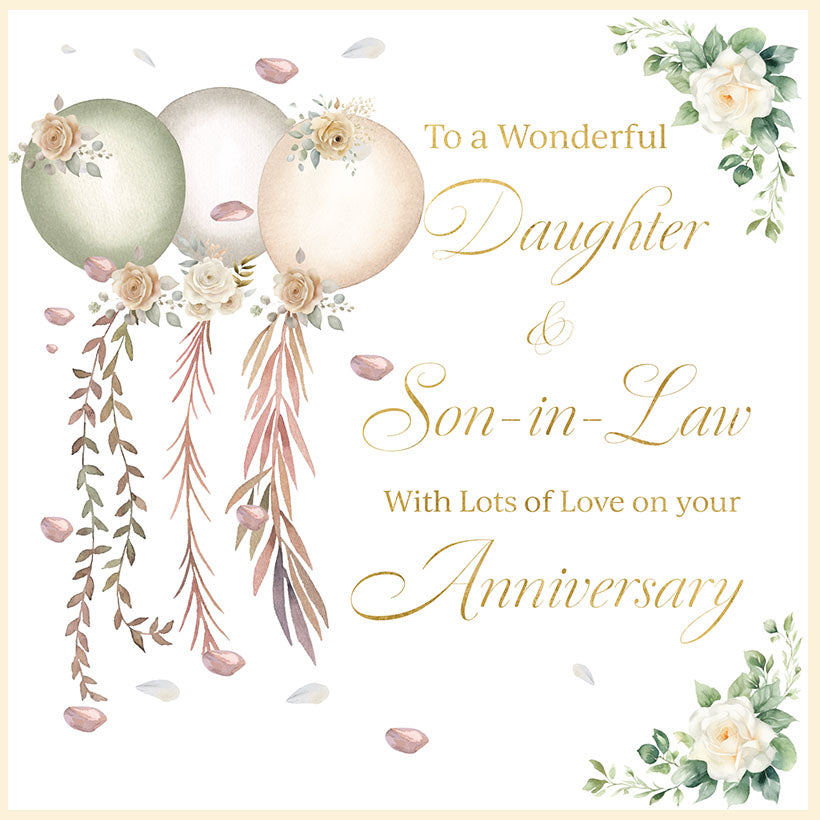 Daughter and Son In Law Anniversary Card