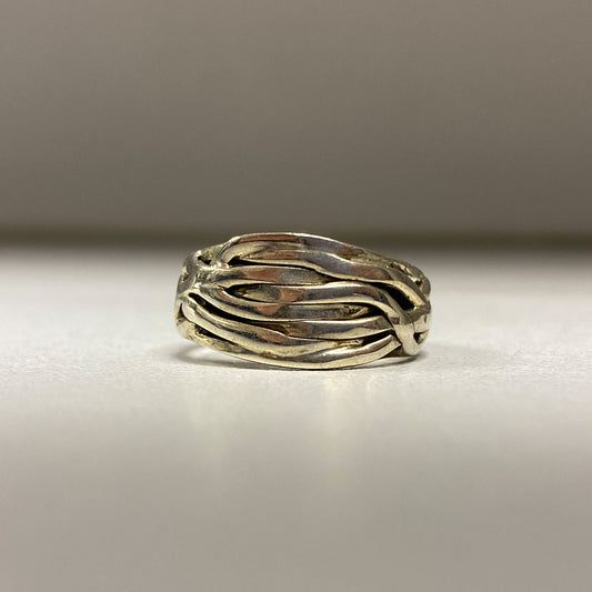 V.I.P. Silver Abstract Ring