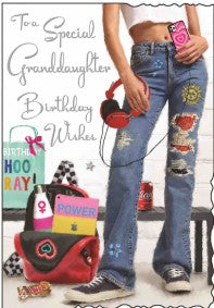 Granddaughter Birthday Card - Jonny Javelin