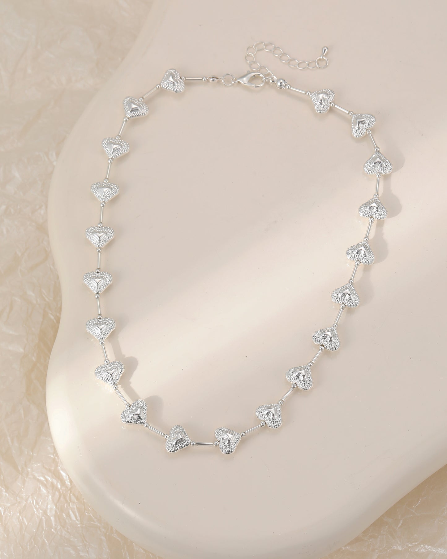 Silver Heart Necklace - Gracee Jewellery