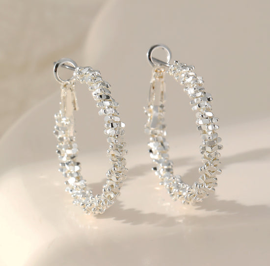 Silver Plated Hoop Earrings