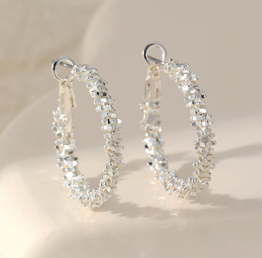 Silver Plated Hoop Earrings