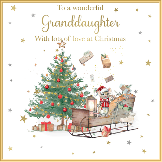 Granddaughter Christmas Card - Rush Design