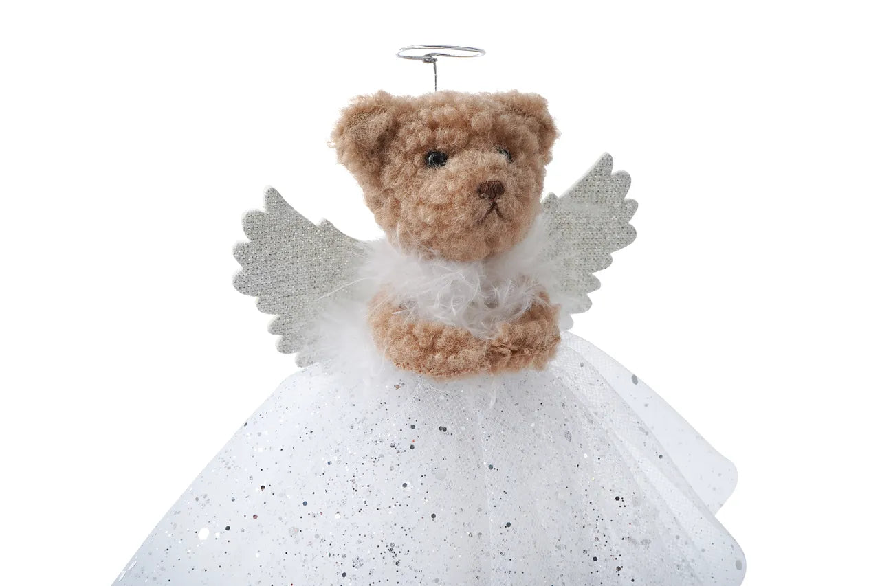Teddy Bear Christmas Tree Topper – Festive Decoration for Your Tree