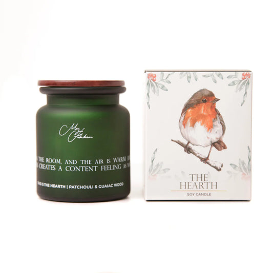 The Hearth Robin Design Soy Candle