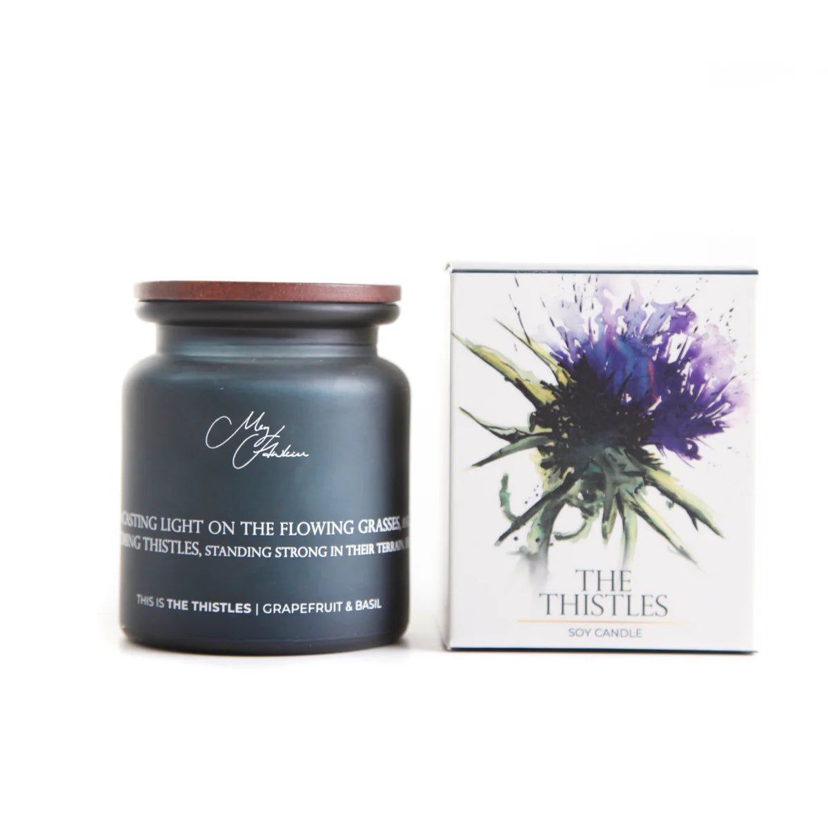 The Thistles Design Soy Candle
