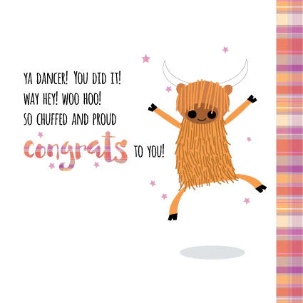 Congratulations- Pink Pig Cards