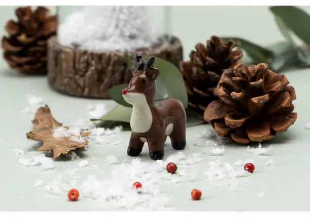 Winter Reindeer Mini Christmas Ornament