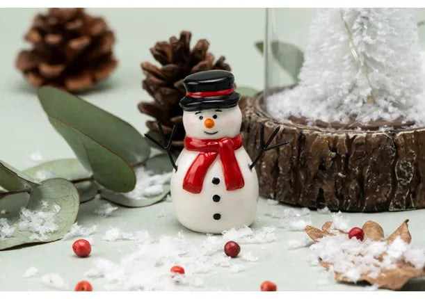 Winter Snowman Mini Christmas Ornament