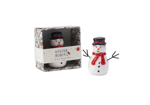 Winter Snowman Mini Christmas Ornament