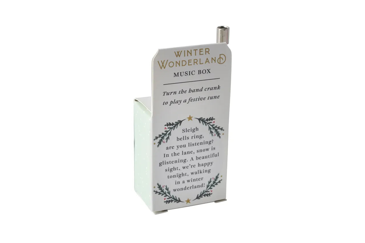 'Winter Wonderland' Christmas Wind-Up Music Box