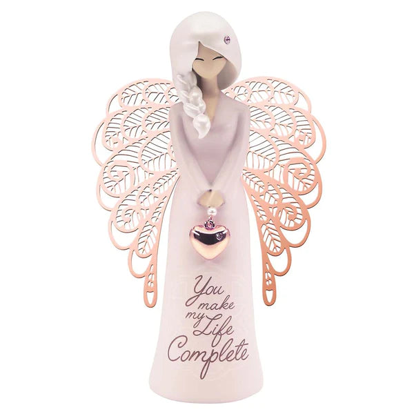 You Are An Angel Figurine - "You Make My Life Complete" | 155mm High | Gift Boxed | Heartfelt Gift