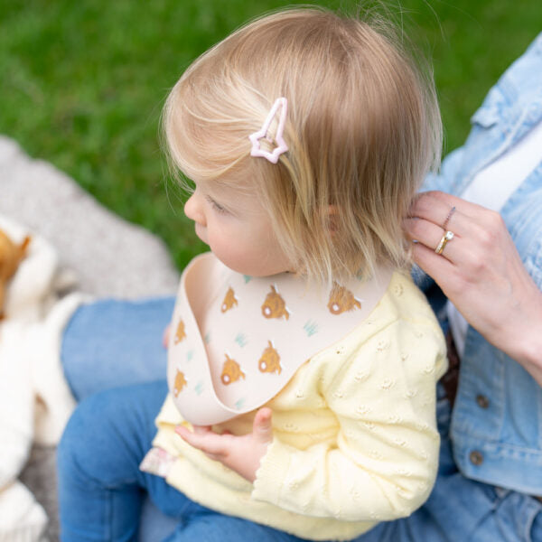 Ziggle Catch It Silicone Bib – Highland Cow