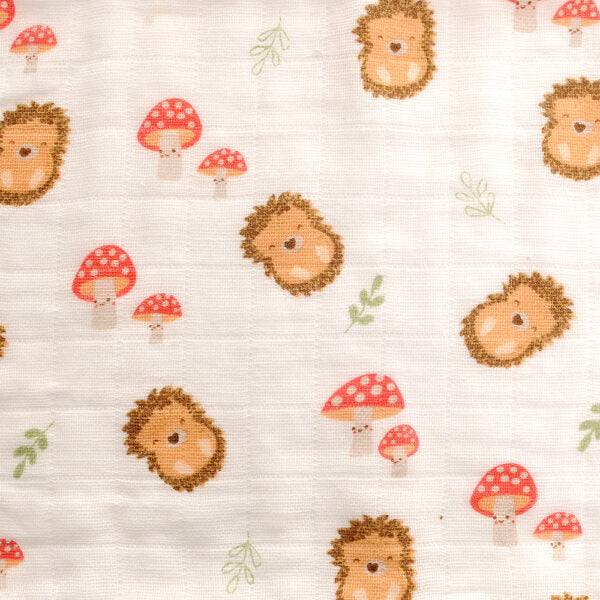 Ziggle Woodland Hedgehog Muslin Set