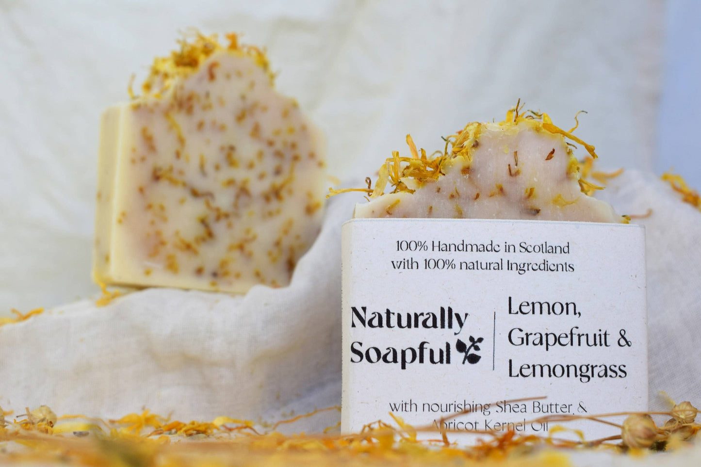 Lemon, Grapefruit & Lemongrass 100% Natural Soap Bar - Naturally Soapful