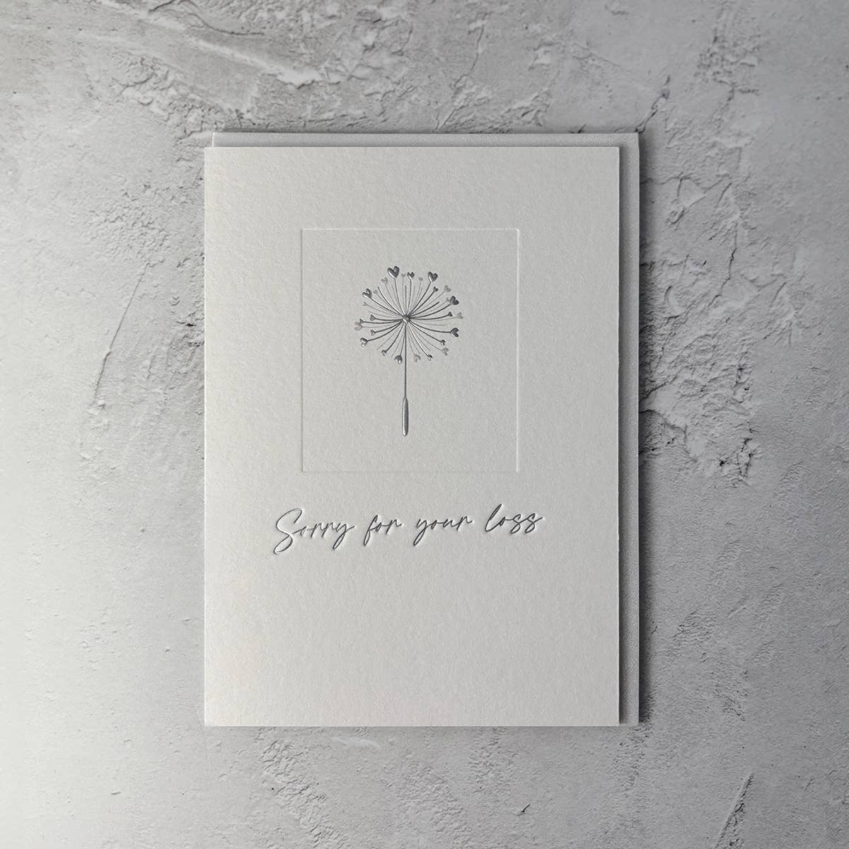 Sorry For Your Loss / Sympathy Greeting Card