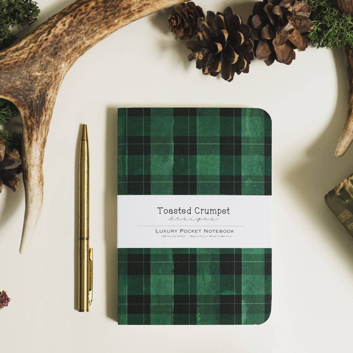 Highland Moss (Tartan) A6 Lined Pocket Notebook
