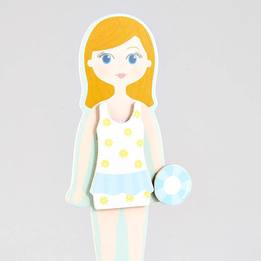 Elsie Magnetic Dress-Up Character – Wooden Fashion Doll