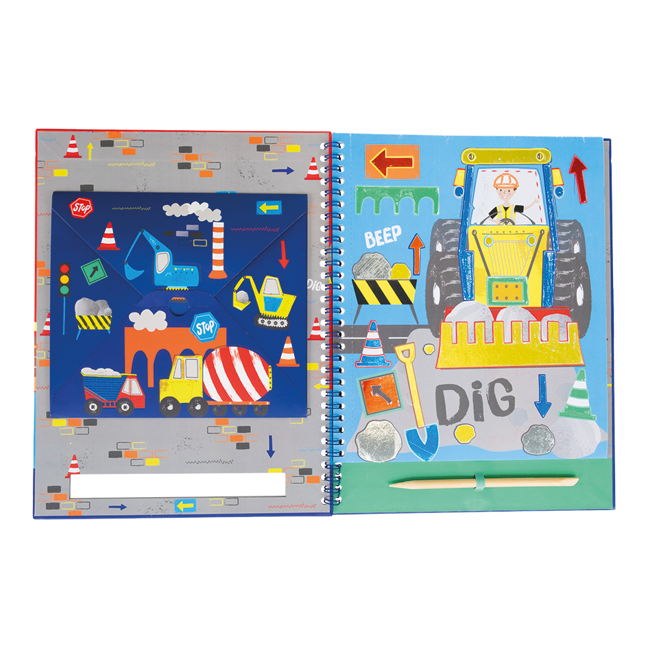 Construction Foil & Play – Kids’ Creative Foil Art Activity Book