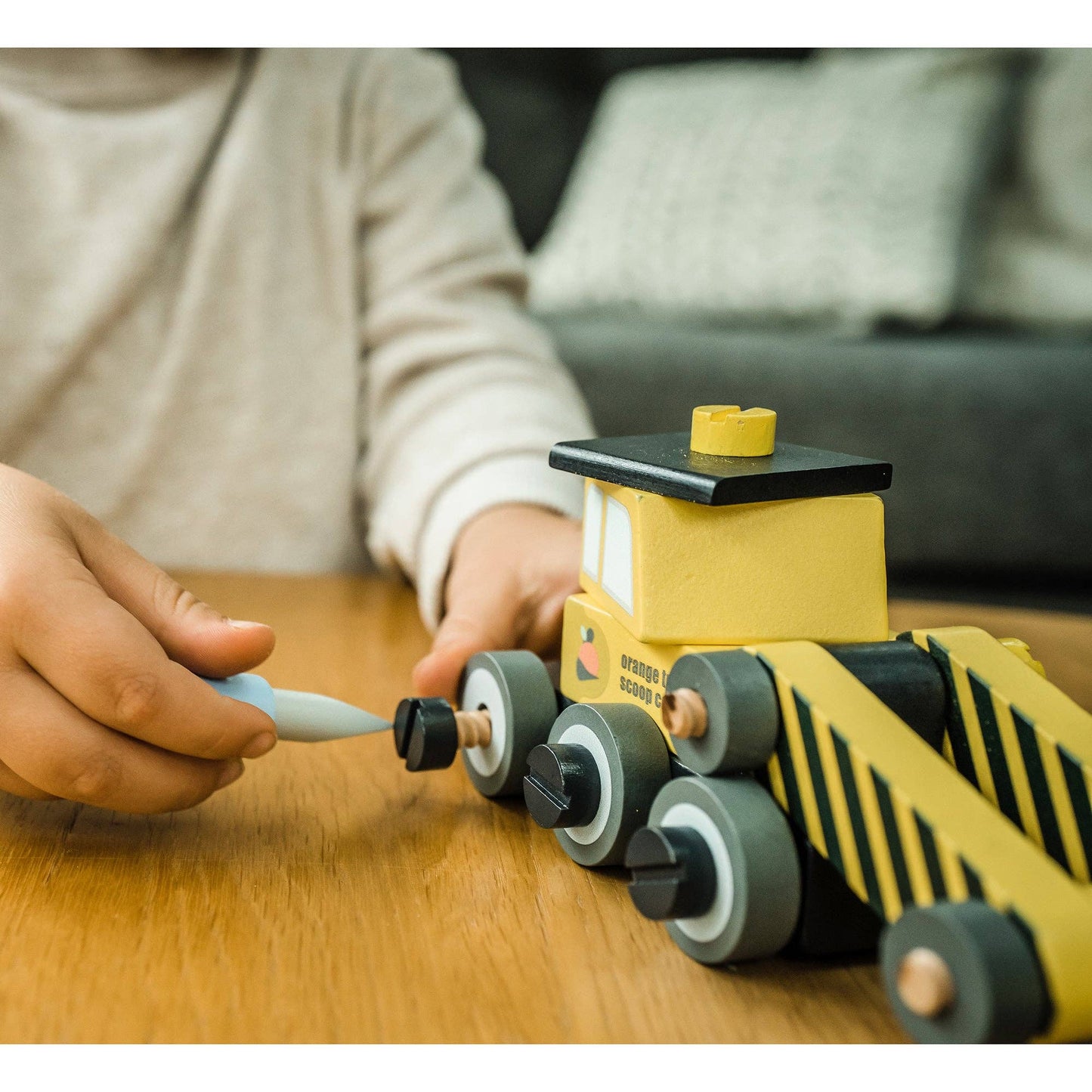 Wooden Buildable Digger Toy