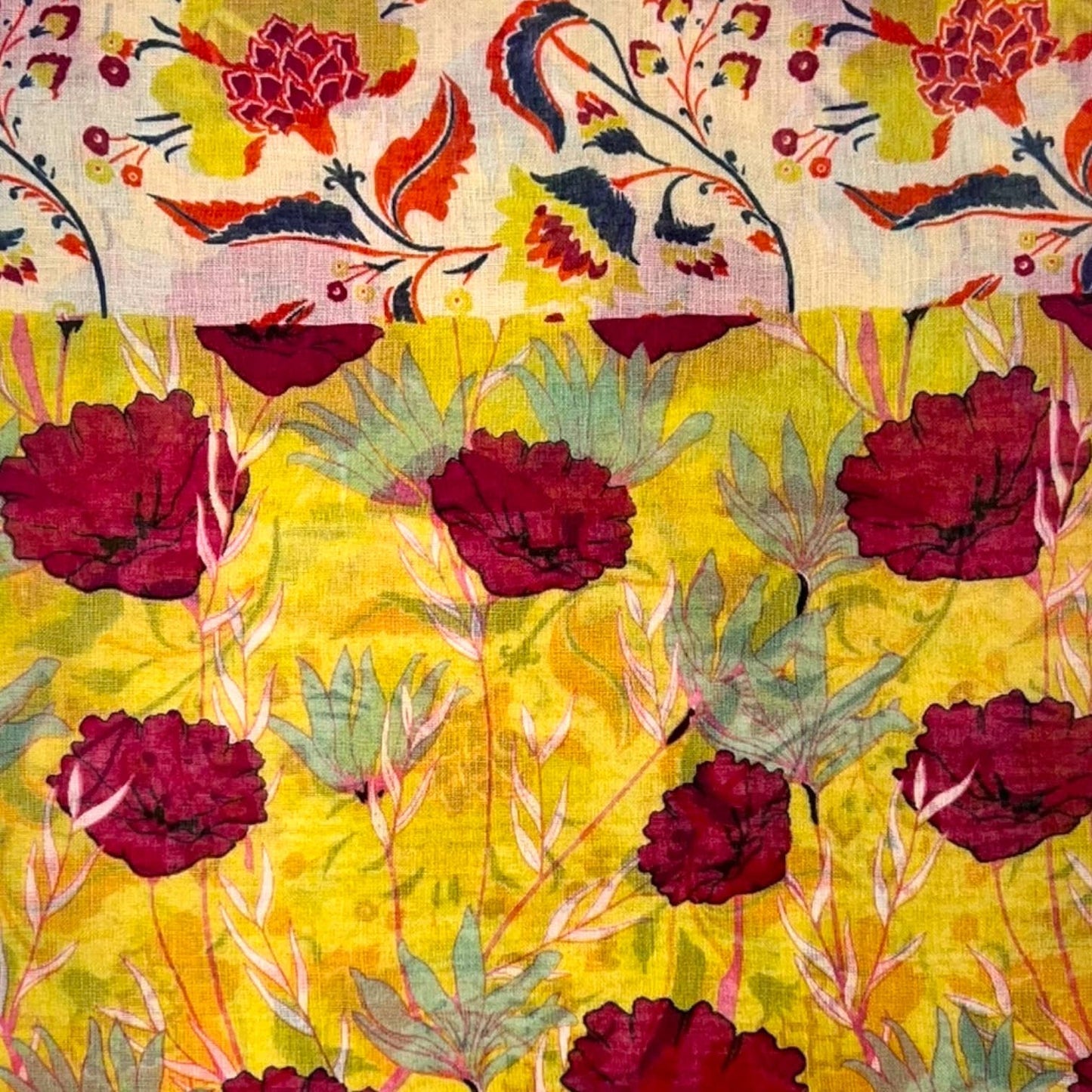 Botanic print scarf