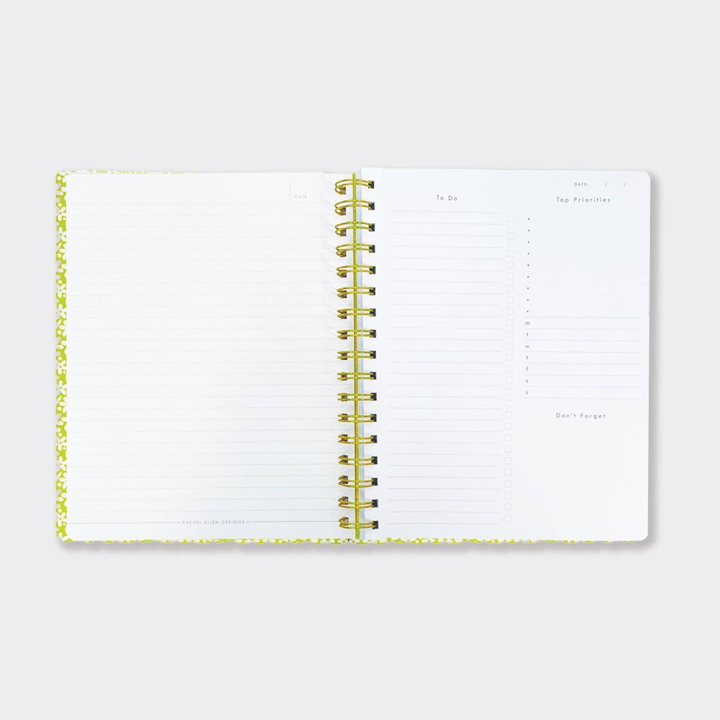 Bold Pink Daisy Planner – A5+ Wiro Notebook with To-Do & Priorities Lists