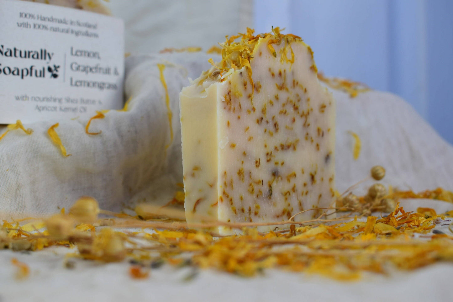 Lemon, Grapefruit & Lemongrass 100% Natural Soap Bar - Naturally Soapful