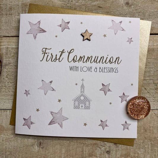 First Communion - Church & Stars