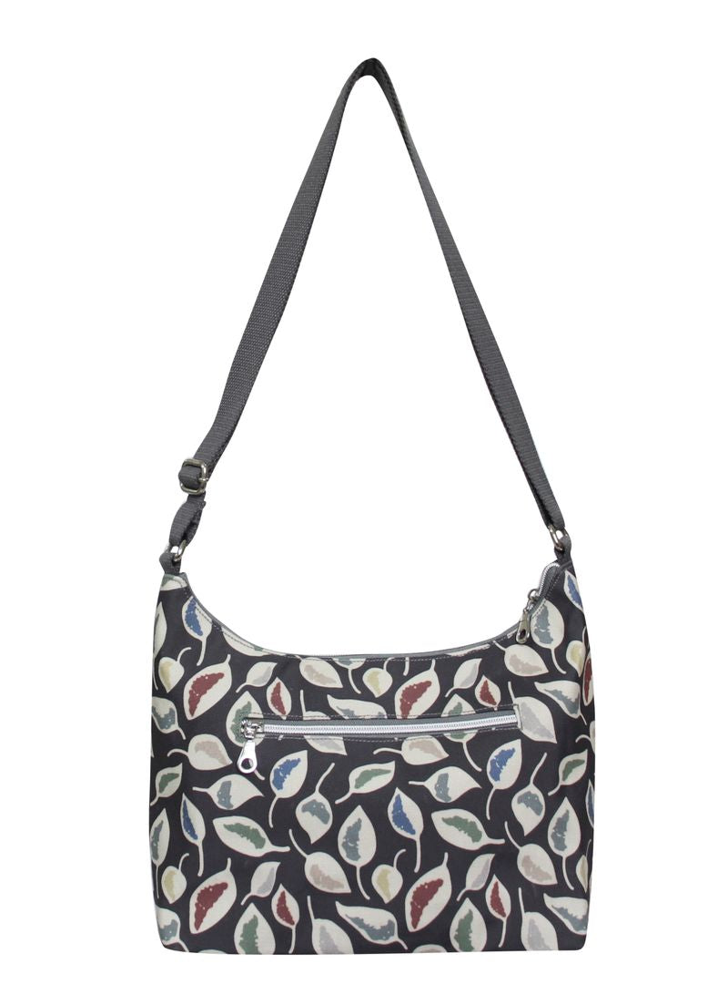 Earth Squared Oil Cloth Hobo Bag - Purple Flower