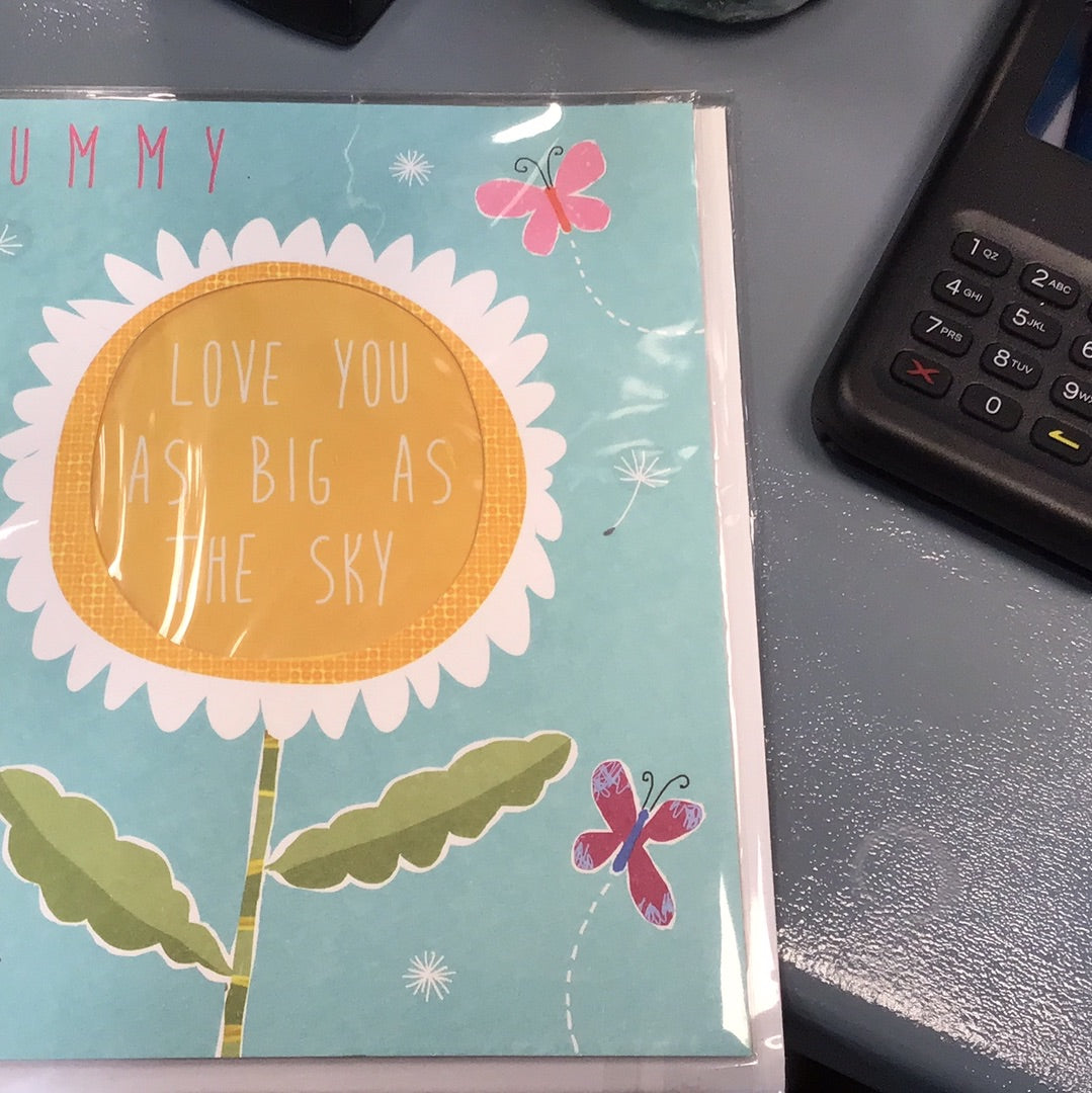 Mummy birthday card - paper link