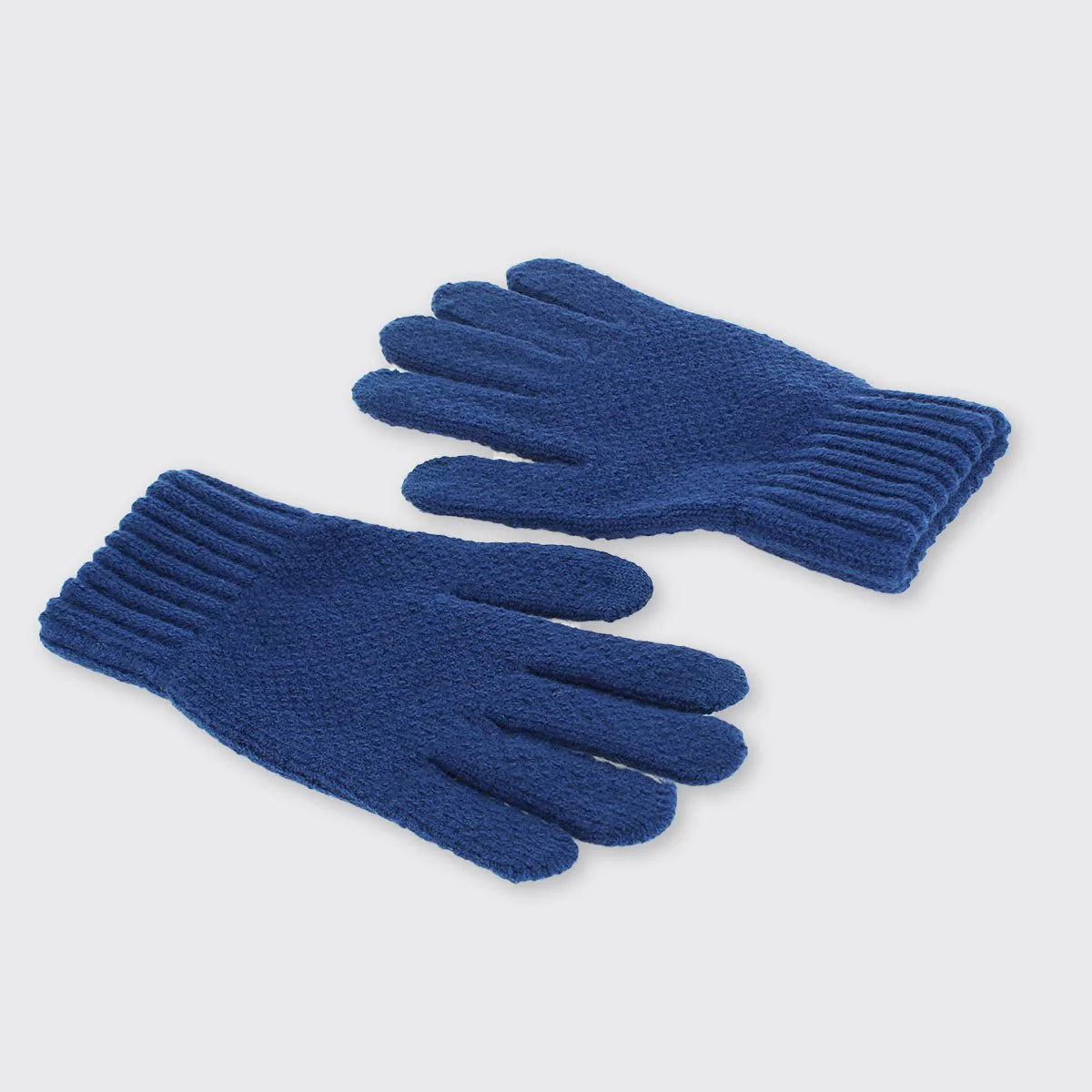 Mens Knitted Gloves- Blue