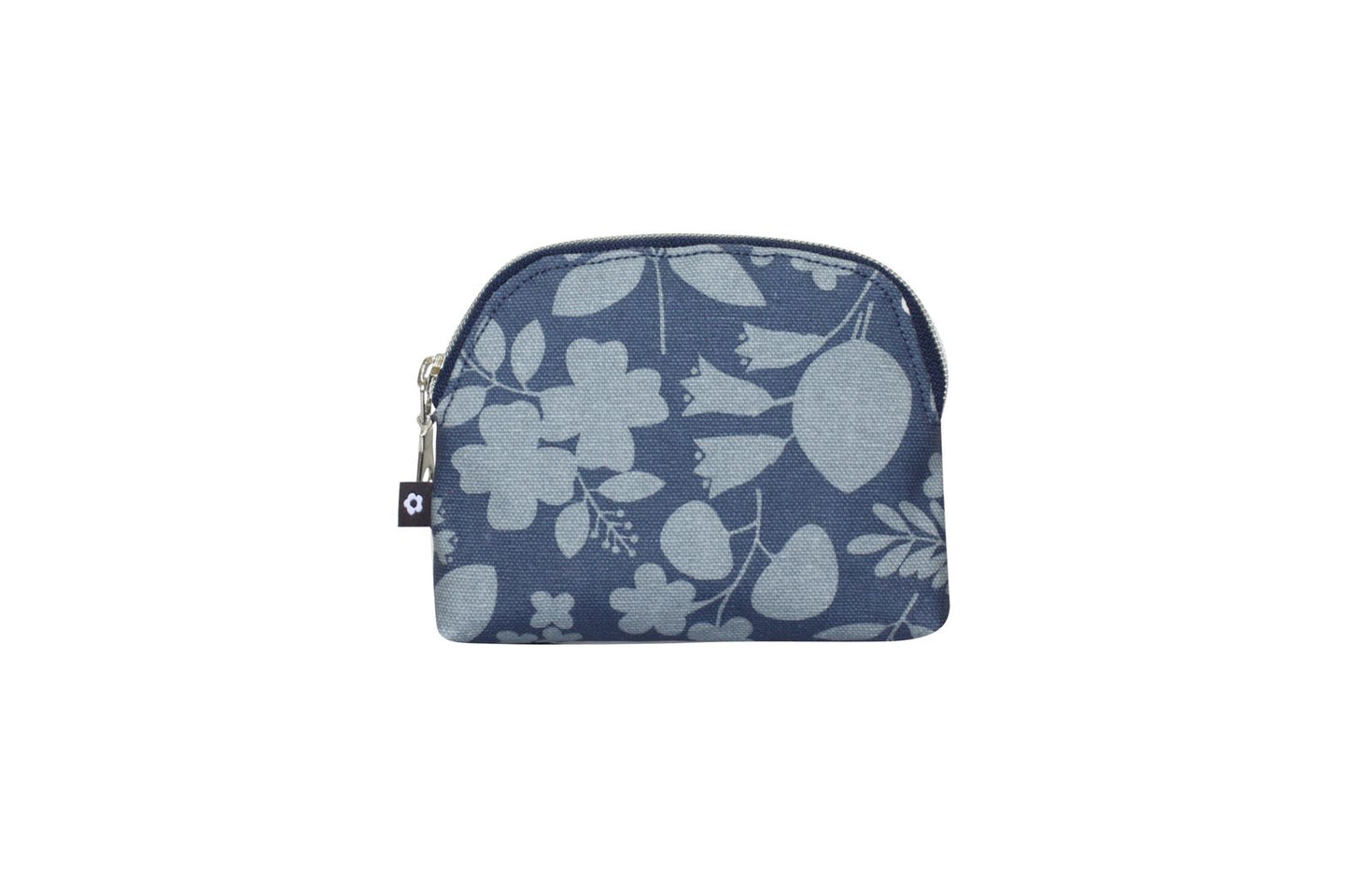 Earth Squared Oil Cloth Coin Purse - Blue Flower