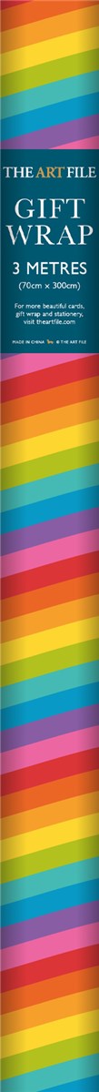 Rainbow Gift Wrap 3m Roll